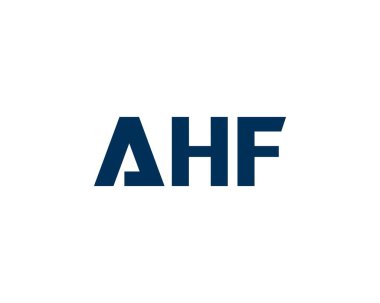 AHF logo tasarım vektör şablonu. AHF