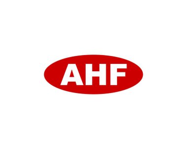 AHF logo tasarım vektör şablonu. AHF