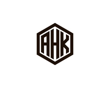 AHK logo tasarım vektör şablonu. AHK