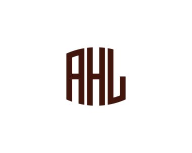 AHL logo tasarım vektör şablonu. AHL