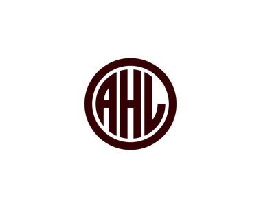 AHL logo tasarım vektör şablonu. AHL