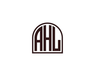 AHL logo tasarım vektör şablonu. AHL