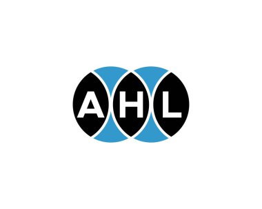 AHL logo tasarım vektör şablonu. AHL