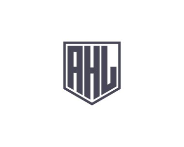 AHL logo tasarım vektör şablonu. AHL