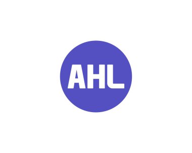 AHL logo tasarım vektör şablonu. AHL