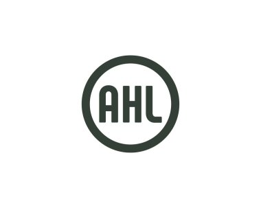 AHL logo tasarım vektör şablonu. AHL