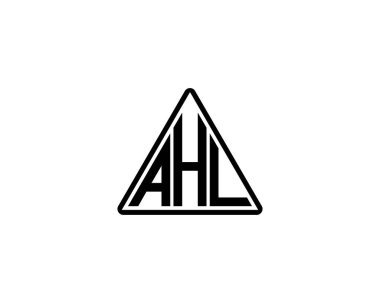 AHL logo tasarım vektör şablonu. AHL