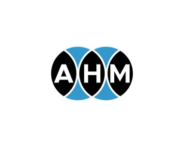 AHM logo tasarım vektör şablonu. AHM