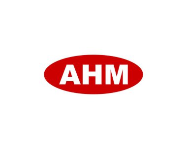 AHM logo tasarım vektör şablonu. AHM