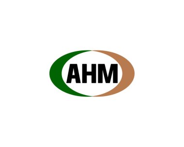 AHM logo tasarım vektör şablonu. AHM
