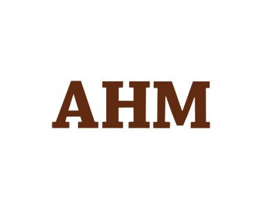 AHM logo tasarım vektör şablonu. AHM