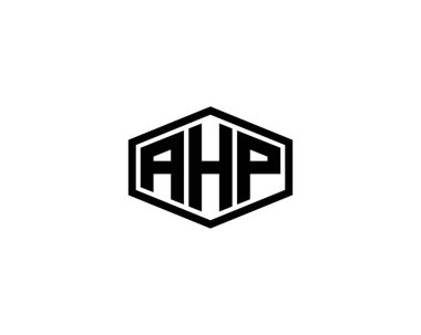 AHP logo tasarım vektör şablonu. AHP