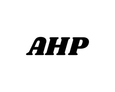 AHP logo tasarım vektör şablonu. AHP