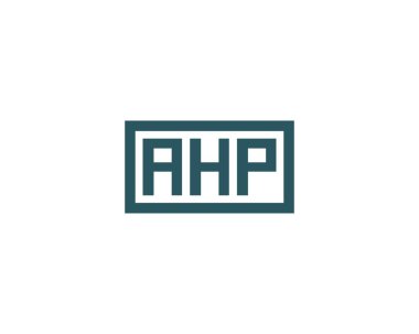 AHP logo tasarım vektör şablonu. AHP