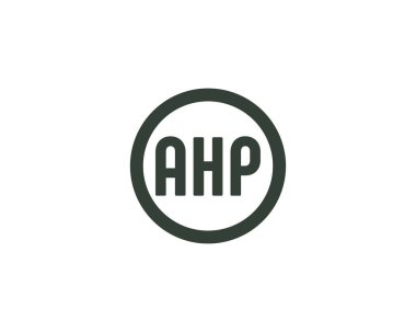 AHP logo tasarım vektör şablonu. AHP