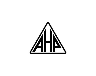 AHP logo tasarım vektör şablonu. AHP