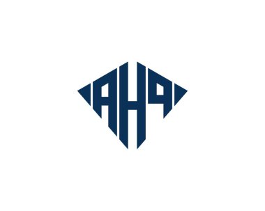 AHQ logo tasarım vektör şablonu. AHQ