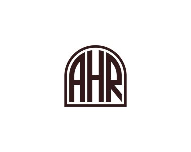 AHR logo tasarım vektör şablonu. AHR