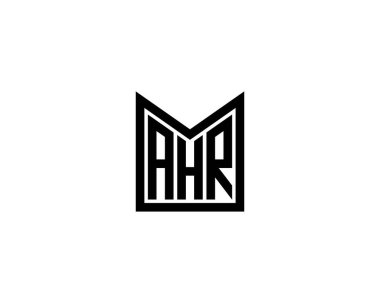 AHR logo tasarım vektör şablonu. AHR