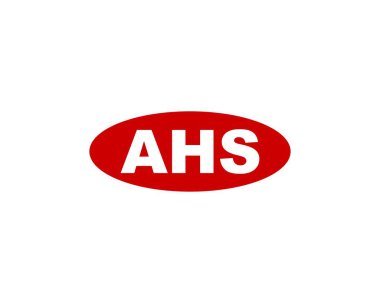 AHS logo tasarım vektör şablonu. AHS