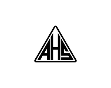 AHS logo tasarım vektör şablonu. AHS