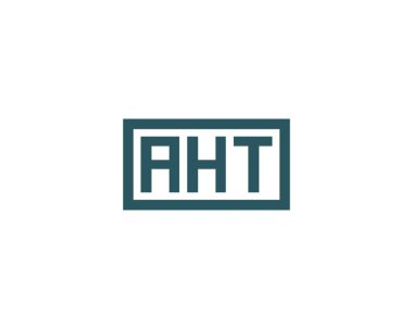 AHT logo tasarım vektör şablonu. AHT