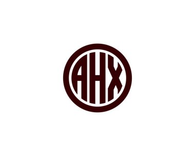 AHX logo tasarım vektör şablonu. AHX