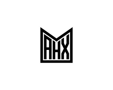 AHX logo tasarım vektör şablonu. AHX