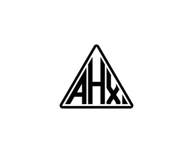 AHX logo tasarım vektör şablonu. AHX