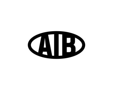 AIB logo tasarım vektör şablonu. AIB