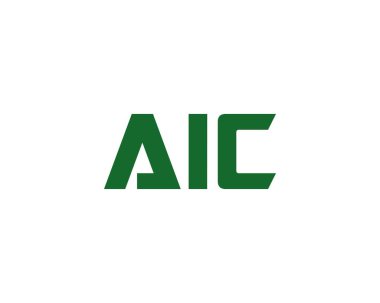 AIC logo tasarım vektör şablonu. AIC