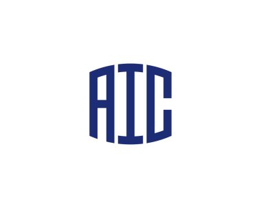 AIC logo tasarım vektör şablonu. AIC