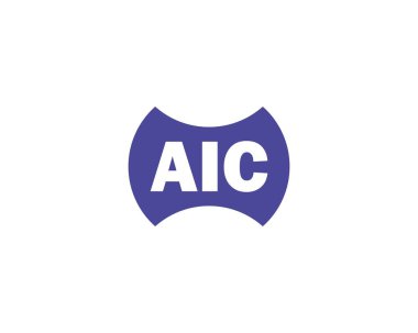 AIC logo tasarım vektör şablonu. AIC