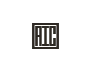 AIC logo tasarım vektör şablonu. AIC