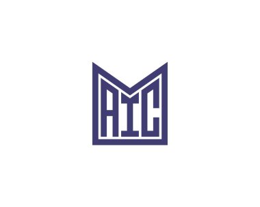 AIC logo tasarım vektör şablonu. AIC