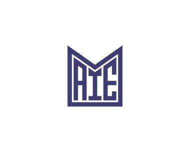 AIE logo tasarım vektör şablonu. AIE
