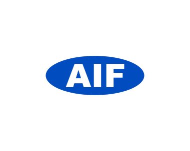AIF logo tasarım vektör şablonu. AIF
