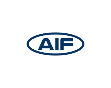 AIF logo tasarım vektör şablonu. AIF