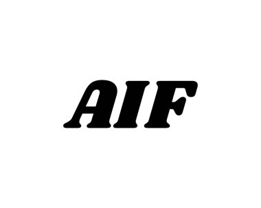 AIF logo tasarım vektör şablonu. AIF