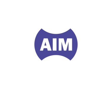 AIM logo tasarım vektör şablonu. Hedef al.