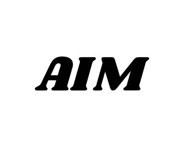 AIM logo tasarım vektör şablonu. Hedef al.