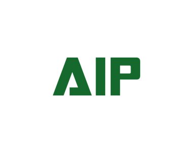 AIP logo tasarım vektör şablonu. AIP