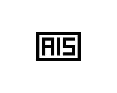 AIS logo tasarım vektör şablonu. AIS