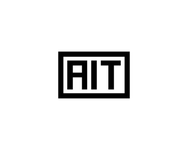 AIT logo tasarım vektör şablonu. AİT