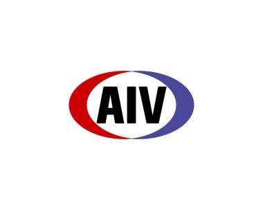 AIV logo tasarım vektör şablonu. AIV