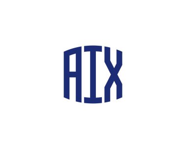 AIX logo tasarım vektör şablonu. AIX