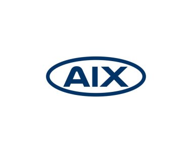 AIX logo tasarım vektör şablonu. AIX