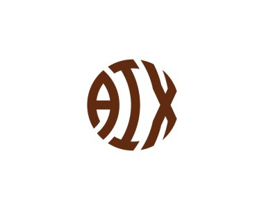 AIX logo tasarım vektör şablonu. AIX
