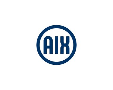 AIX logo tasarım vektör şablonu. AIX