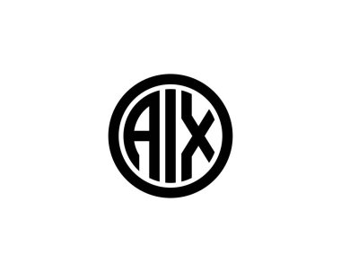 AIX logo tasarım vektör şablonu. AIX